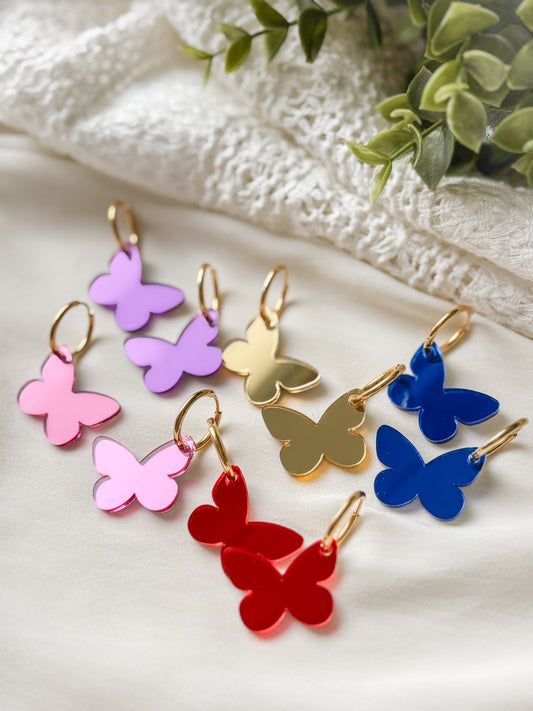Akryylikorvakorut butterfly